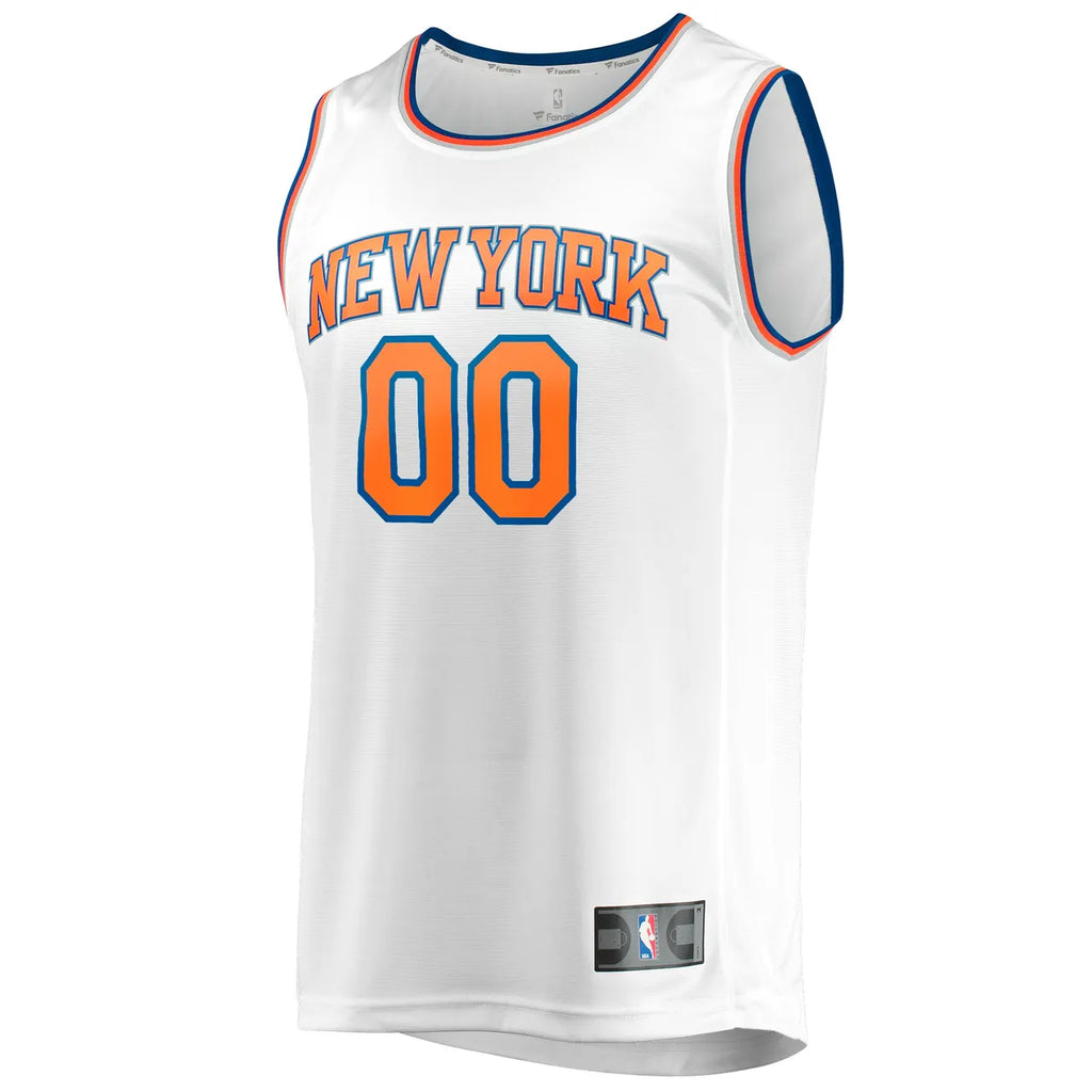 Fanatics Knicks White Jersey custom - Hình 3