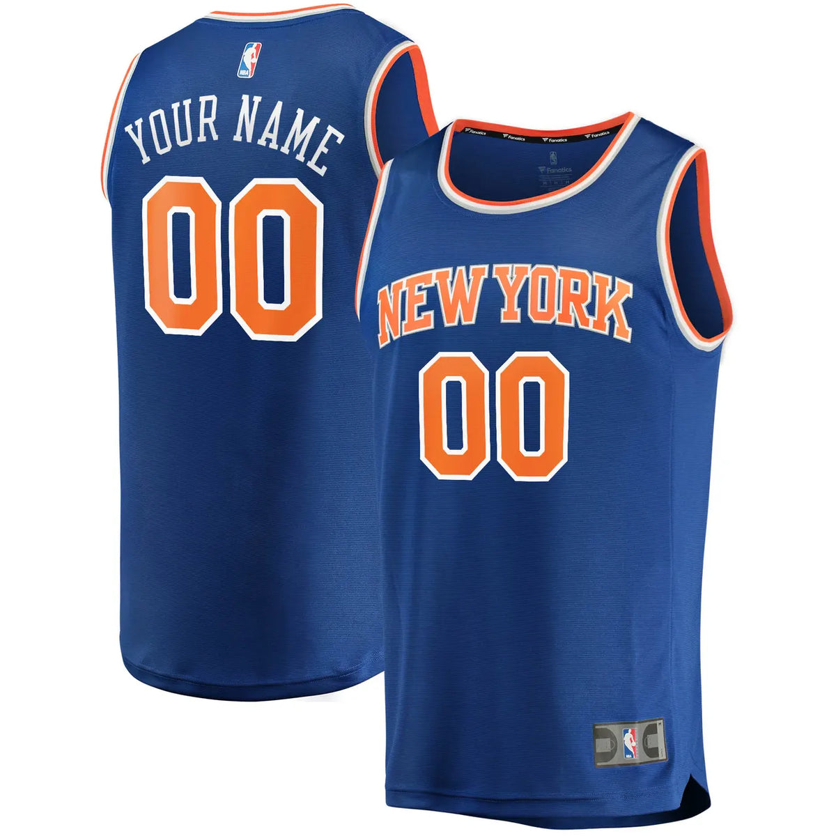Fanatics Knicks Blue Jersey Custom