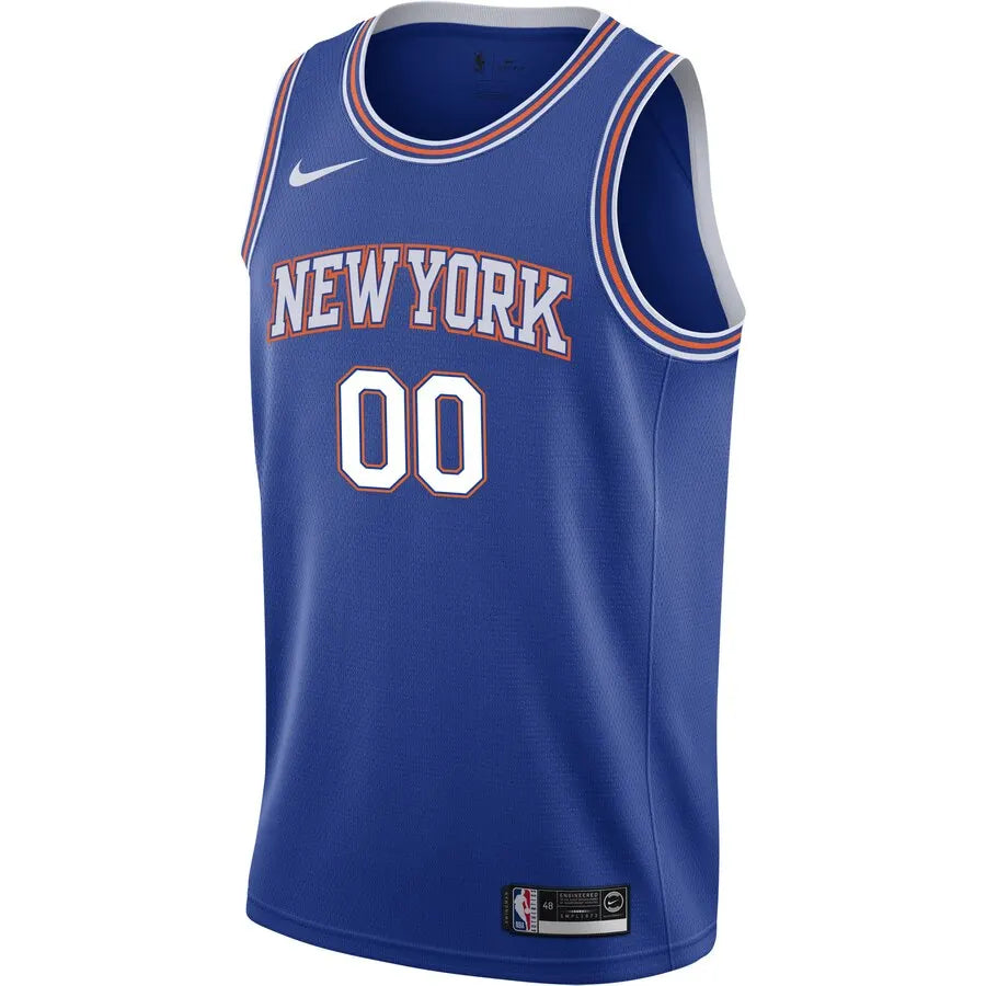 Nike Knicks Royal Blue Custom Jersey - Hình 2