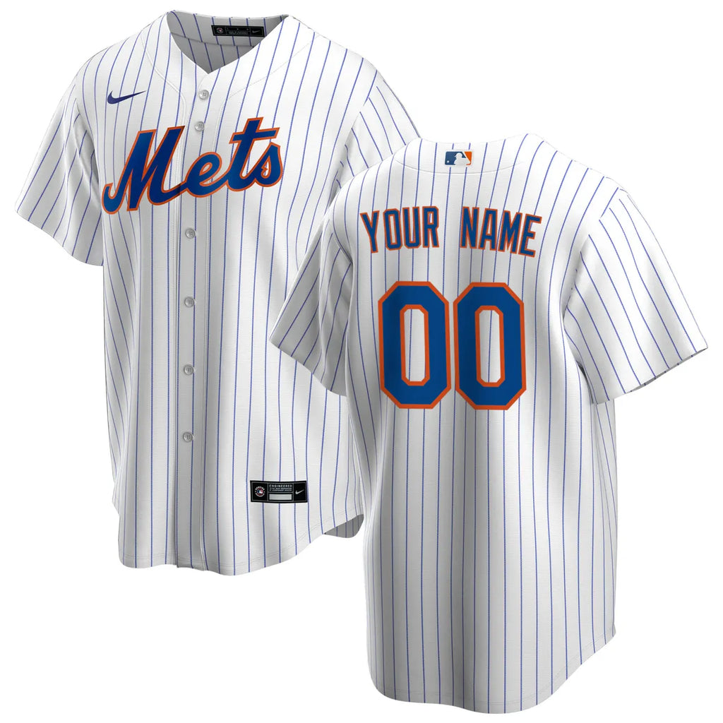 Mets Pinstripe Custom Jersey nike - Hình 2