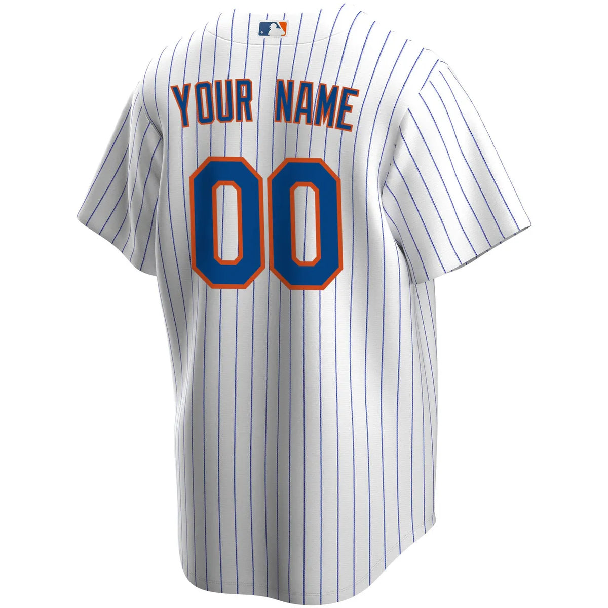 Mets White Pinstripe Jersey nike - Hình 4