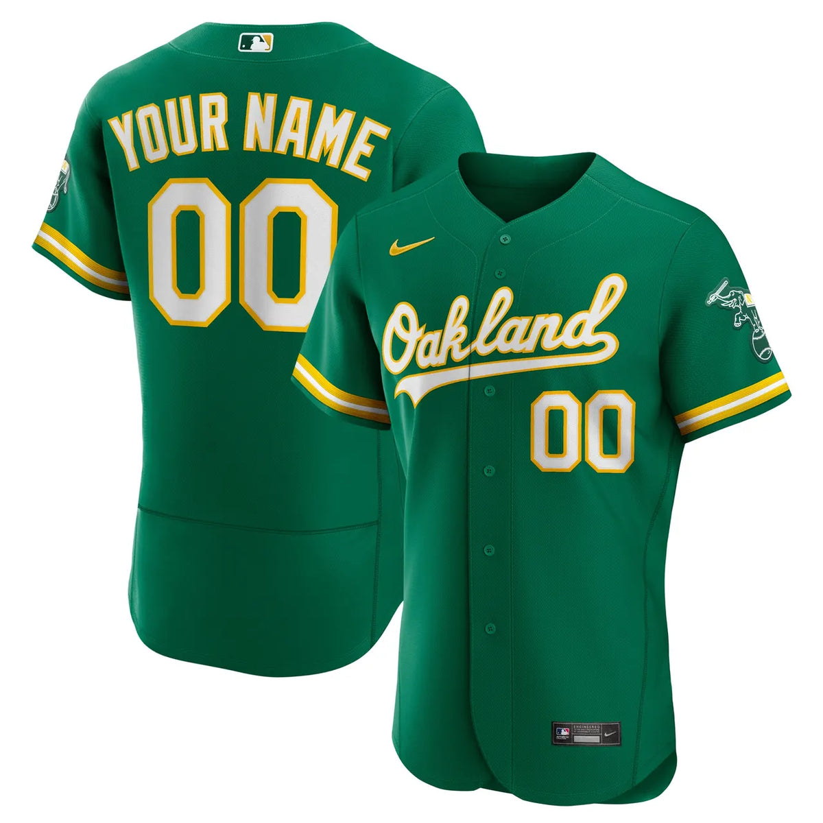Oakland A's Custom Green Jersey