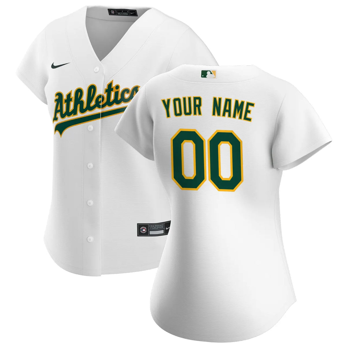 Athletics White Custom Jersey nike personalized