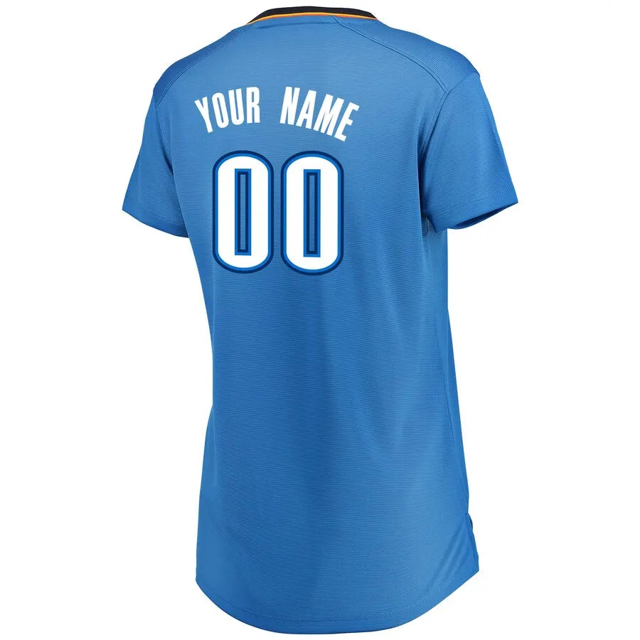 Fanatics OKC Thunder Blue Jersey - Hình 3