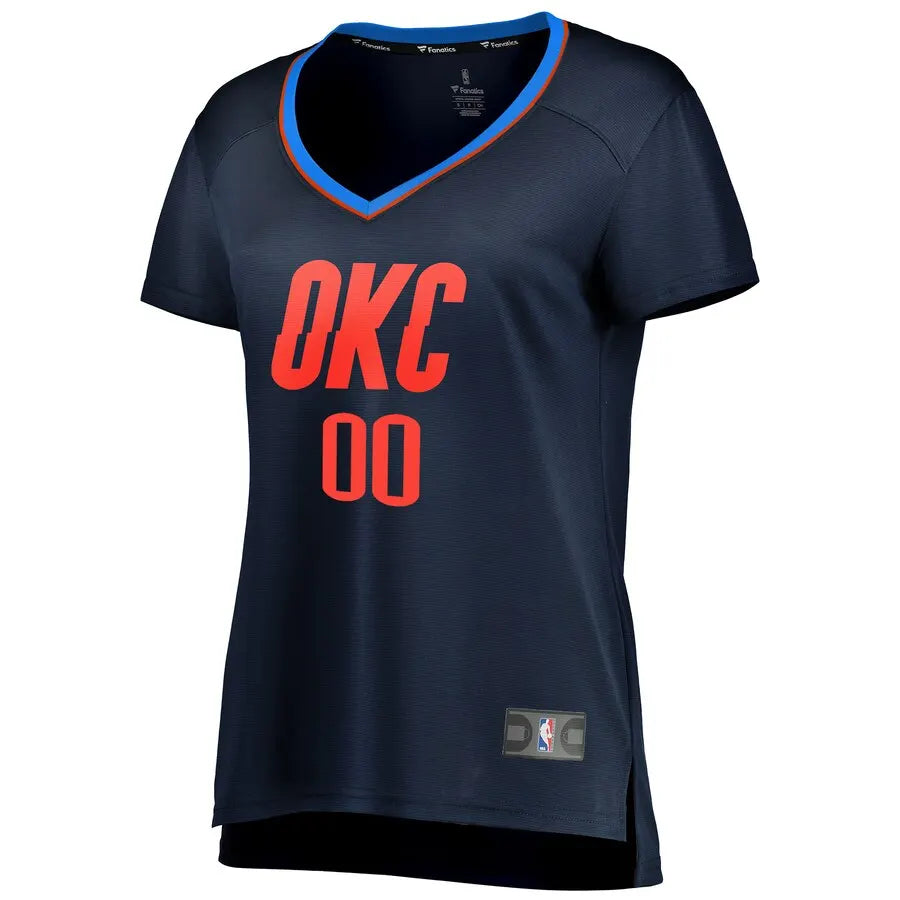 fanatics OKC Thunder Navy Custom Jersey - Hình 2