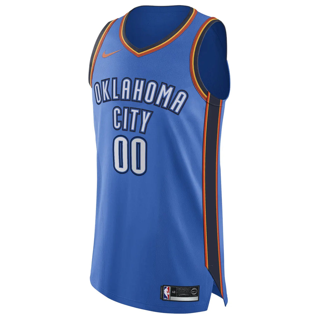 Oklahoma City Thunder Blue Custom Jersey - Hình 3