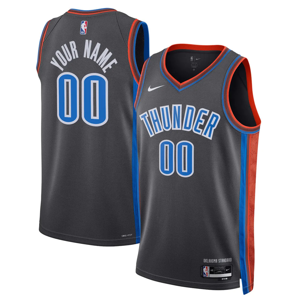 Thunder Gray Custom Jersey - Hình 2