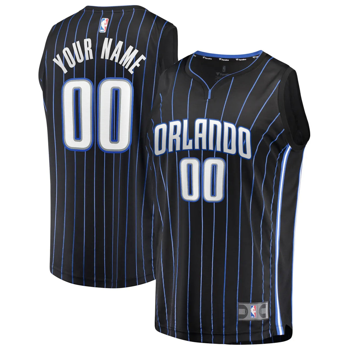 Magic Black Pinstripe Jersey fanatics - Hình 2