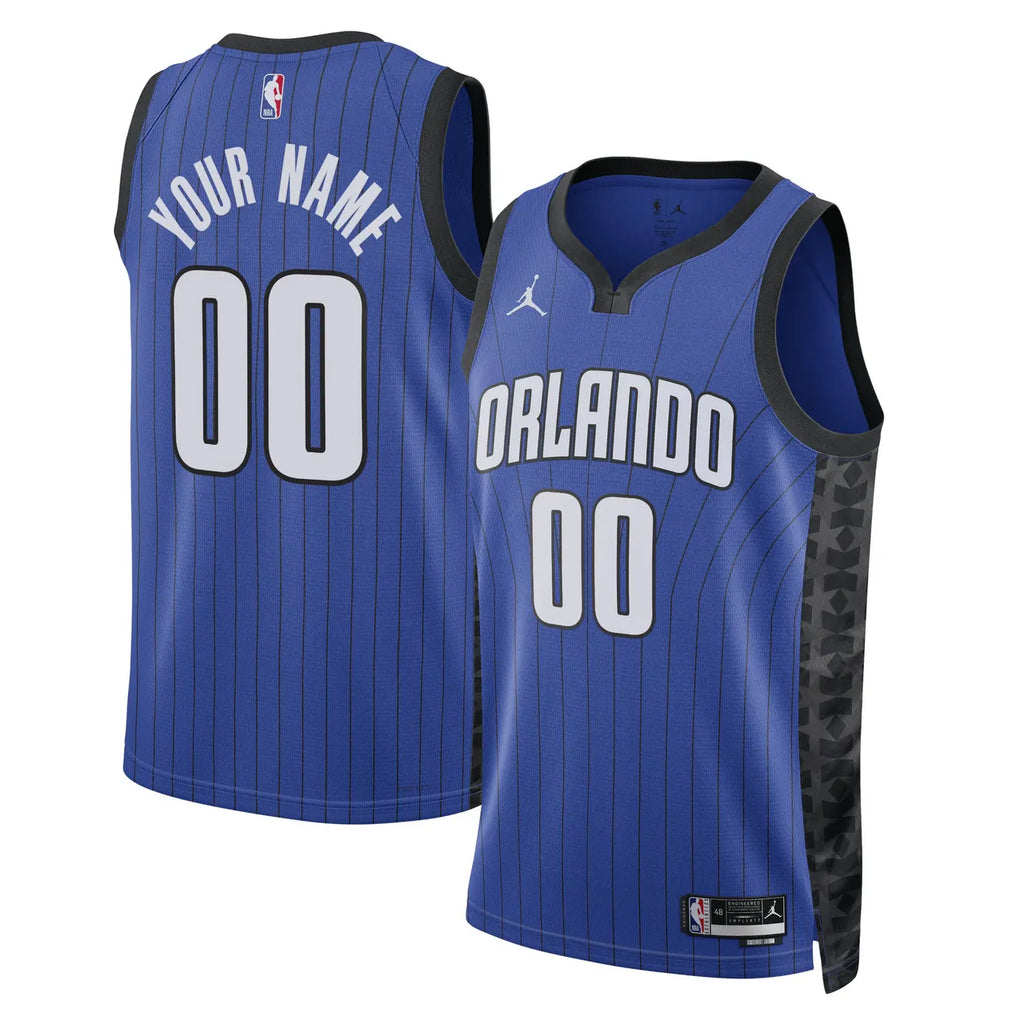 custom Jordan Magic Blue Jersey - Hình 2