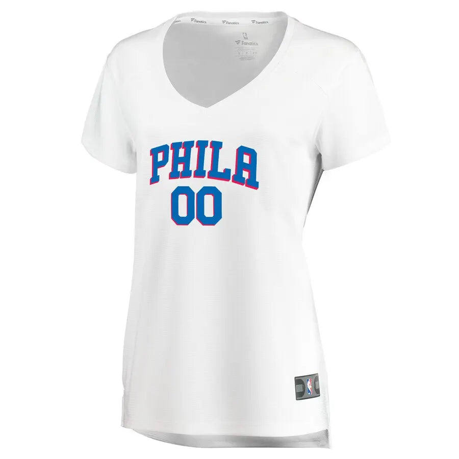 76ers Women's White Custom Jersey - Hình 2