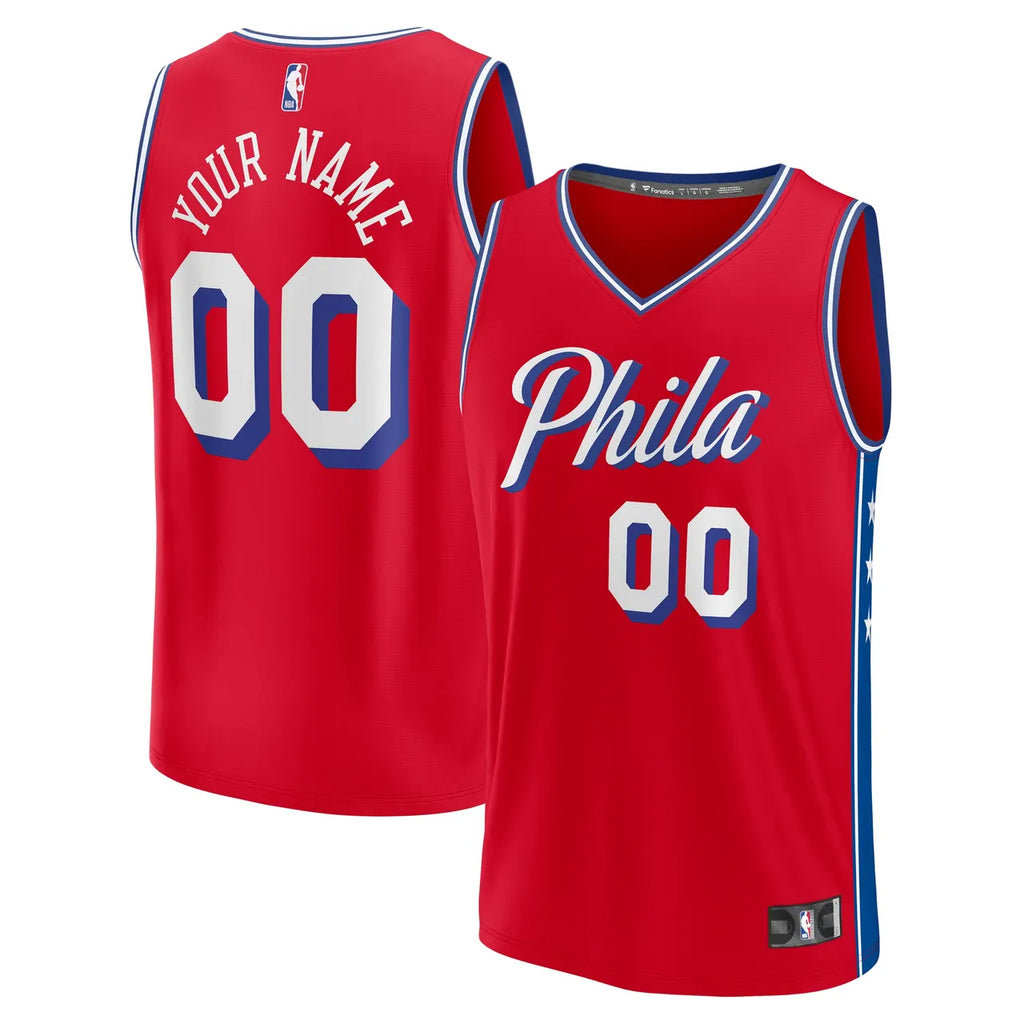 Fanatics 76ers Red Jersey