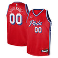 nike 76ers Red Custom Jersey
