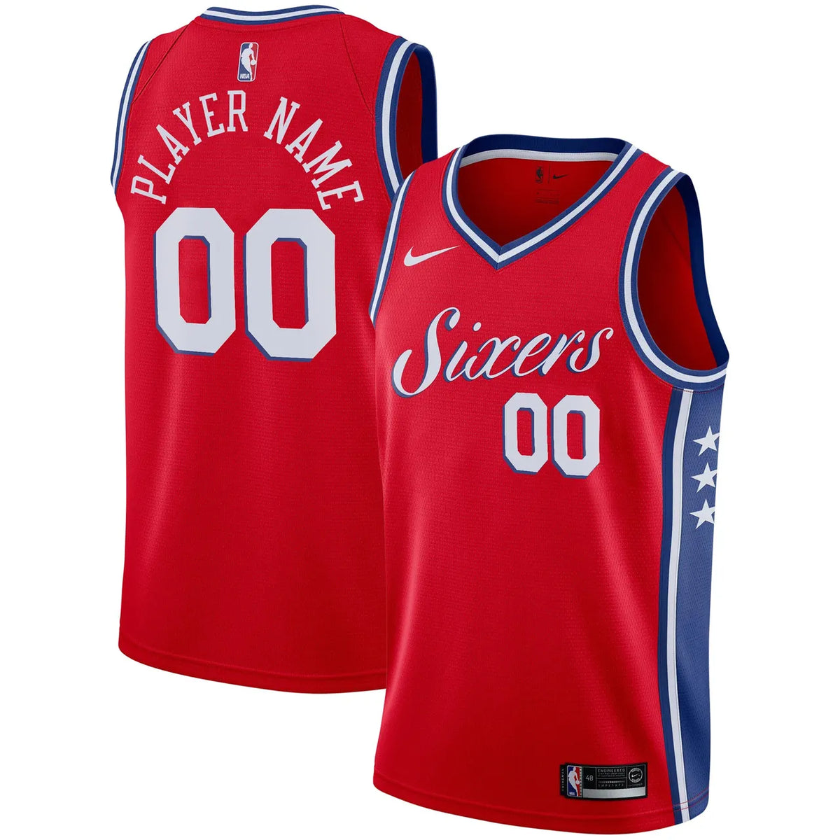 76ers Red Icon Jersey Custom