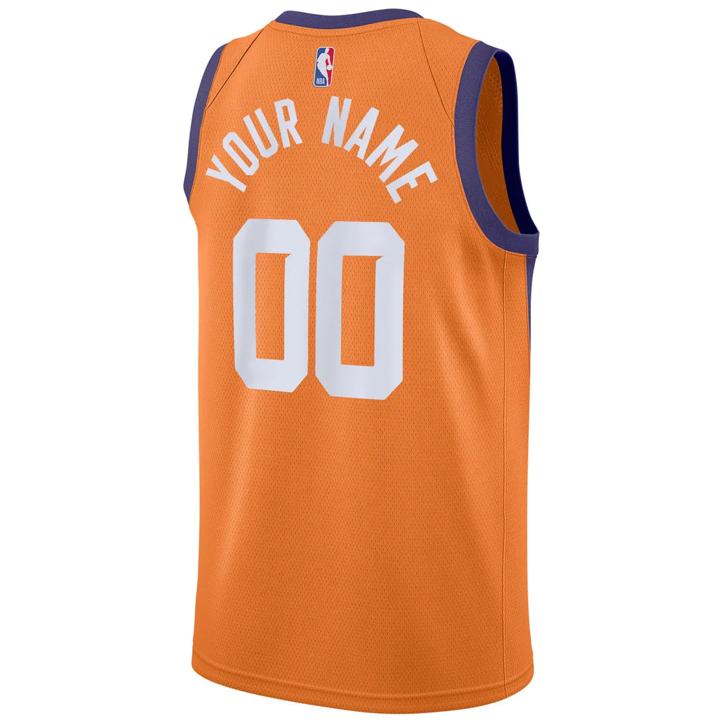 Suns Custom Orange Jersey - Hình 4