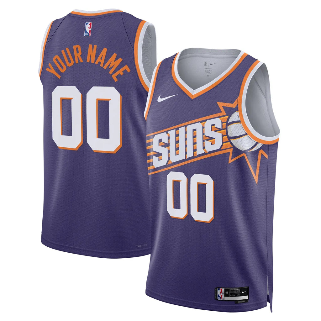 nike Suns Purple Custom Jersey