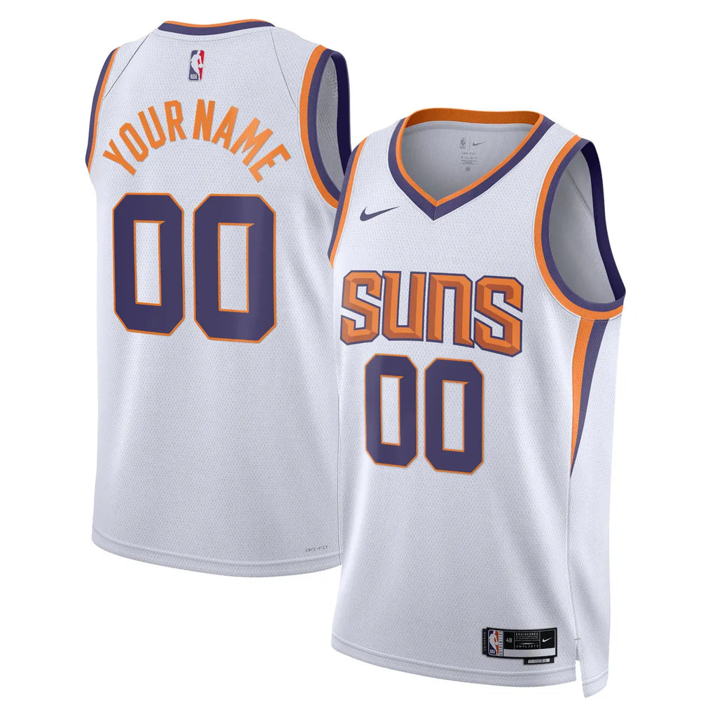 Suns Custom White Jersey