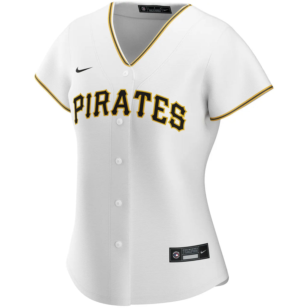 nike personalized Pirates White Custom Jersey - Hình 3