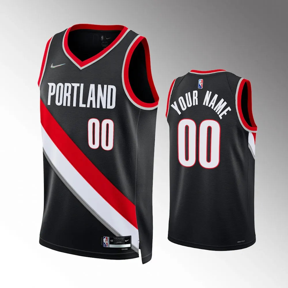 statement Nike Blazers Black Custom Jersey
