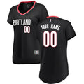 Blazers Women's Black Custom Jersey