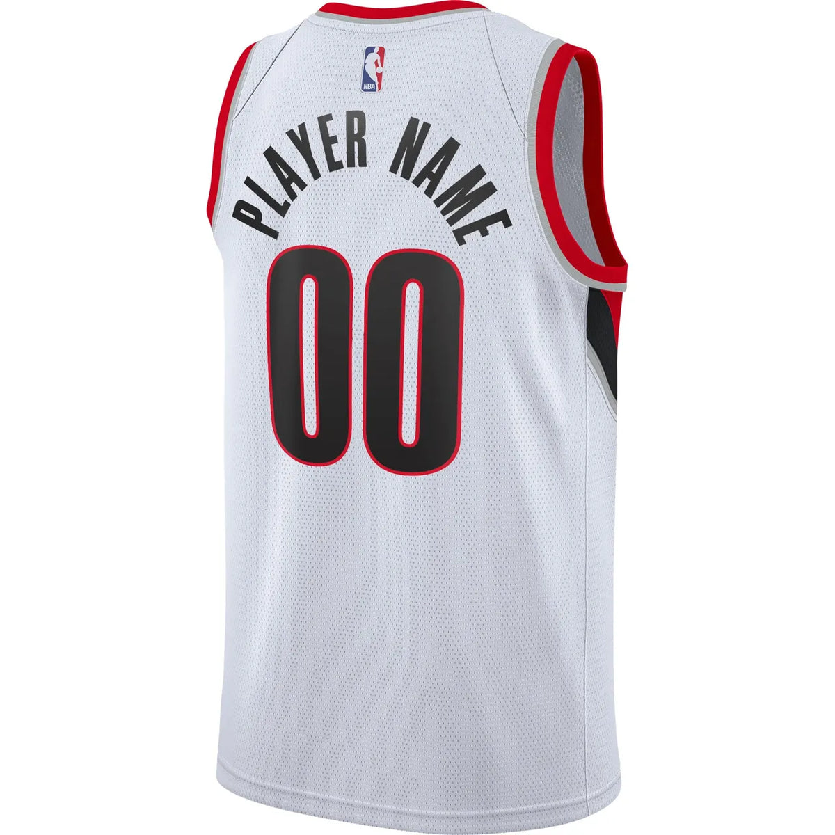 nike edition Blazers White Custom Jersey - Hình 4