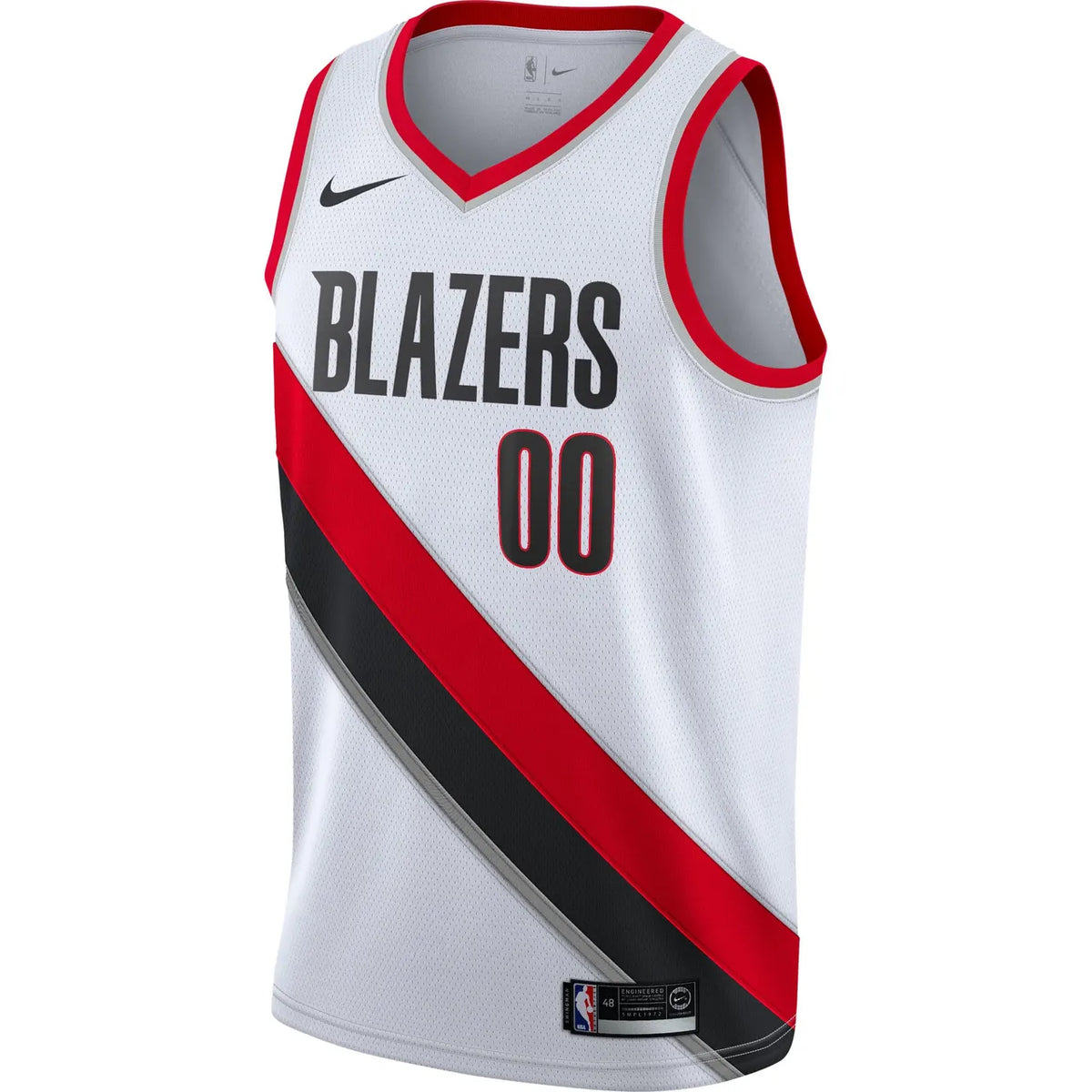 nike edition Blazers White Custom Jersey - Hình 3