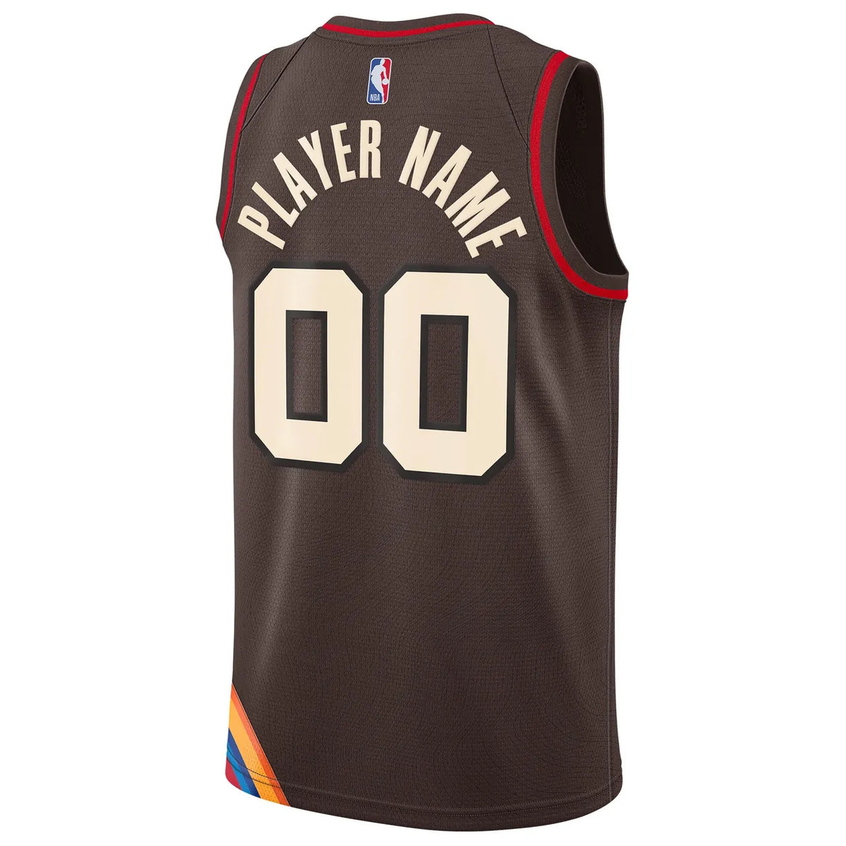 Nike Blazers Oregon Brown Jersey - Hình 4