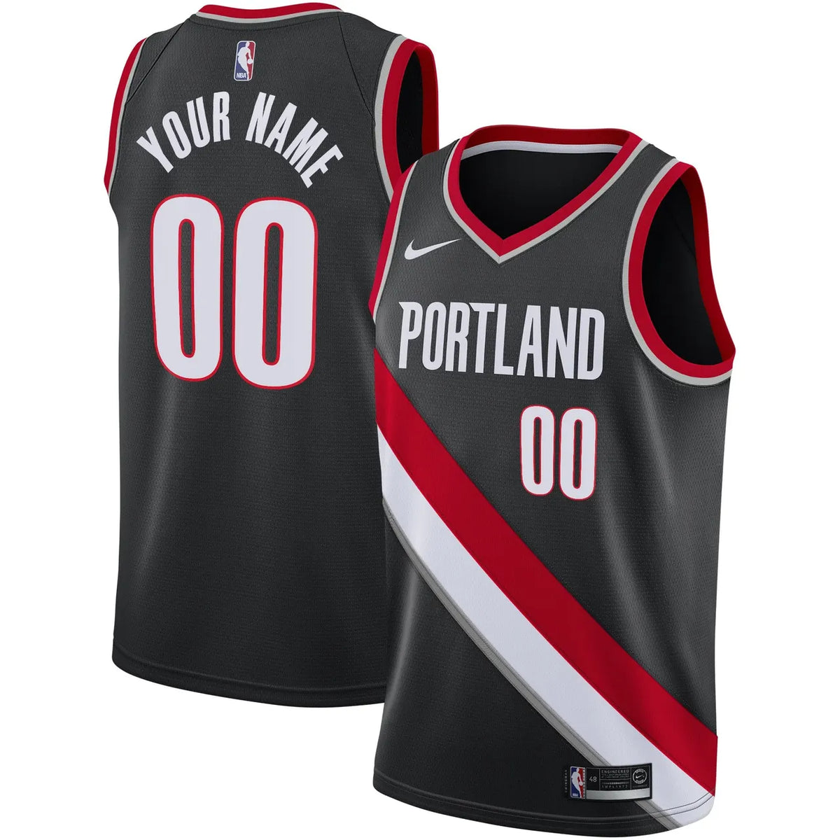 Portland Blazers Black Jersey