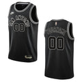 custom Nike Spurs Black Jersey