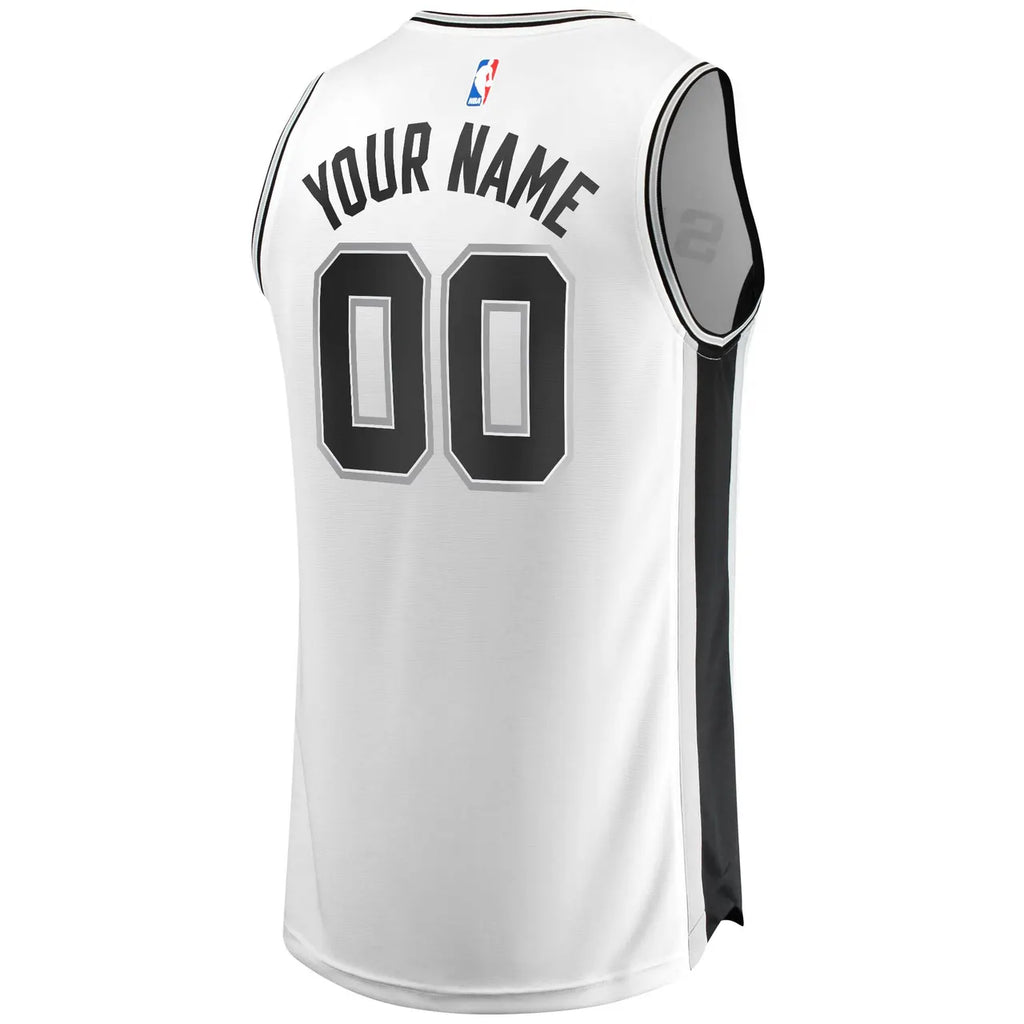 custom Fanatics Spurs White Jersey - Hình 4