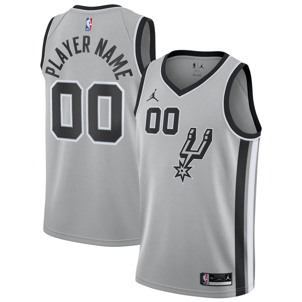 Jordan Spurs Gray Jersey - Hình 2