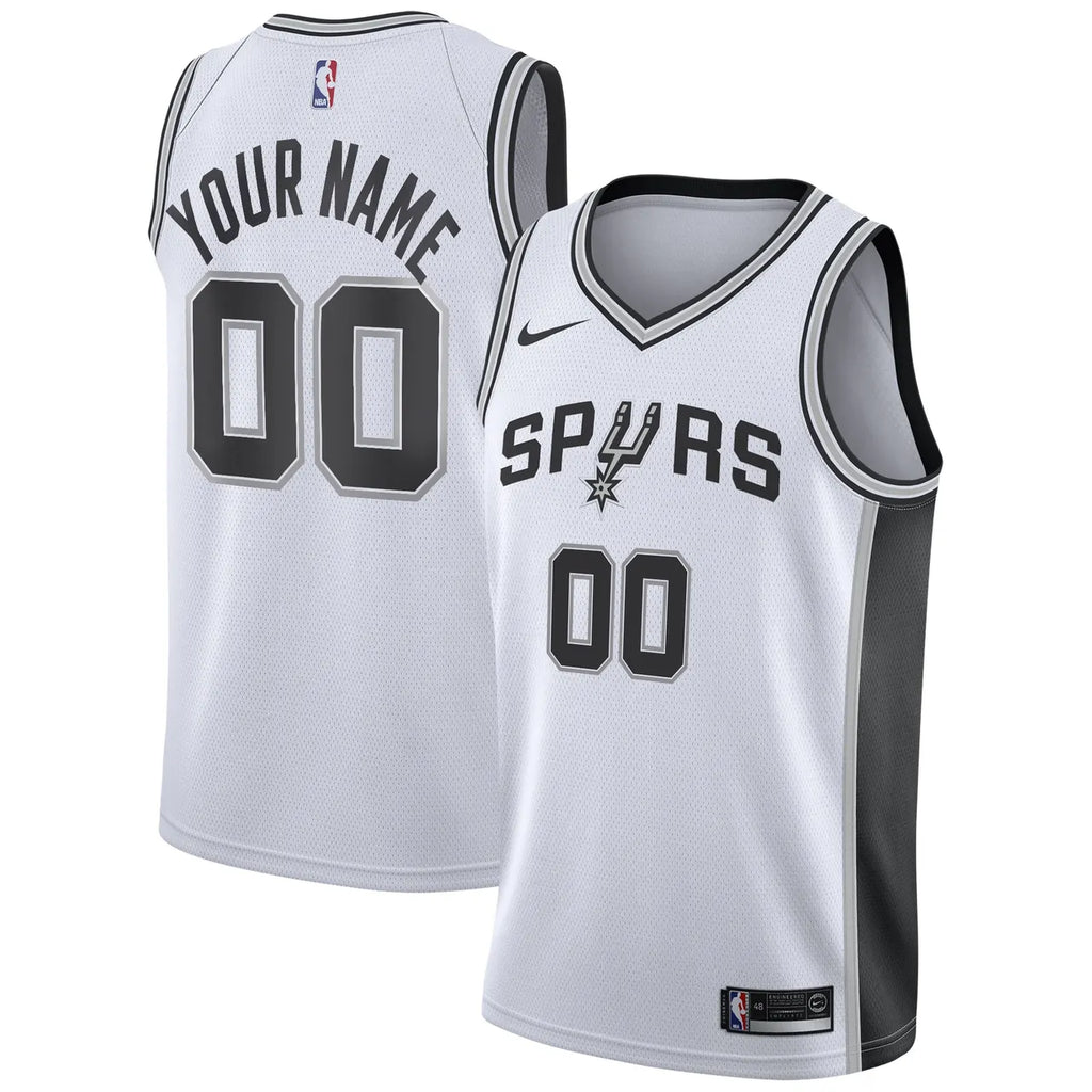 Nike Spurs White Jersey Custom