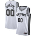 custom Nike Spurs White Jersey