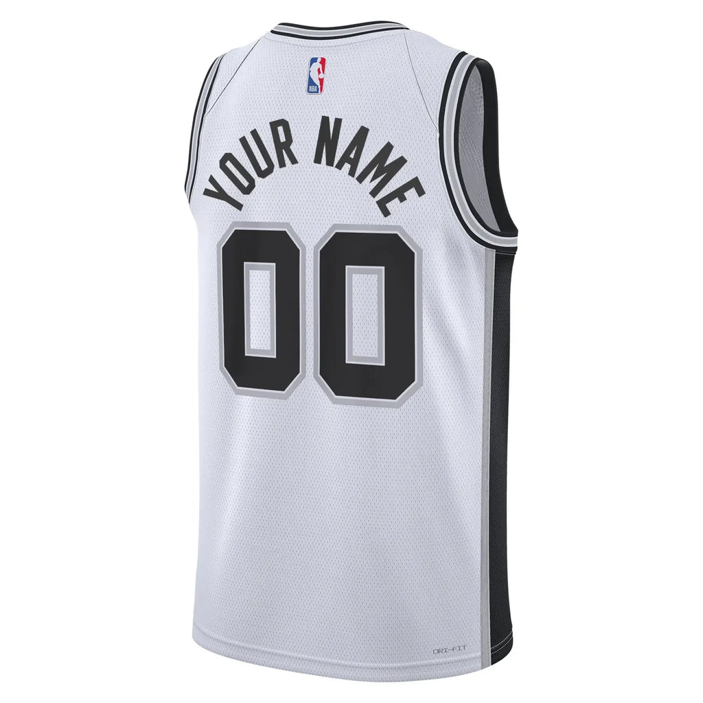 Spurs White Custom Jersey nike - Hình 2