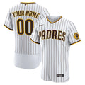 Padres White Pinstripe Jersey nike custom