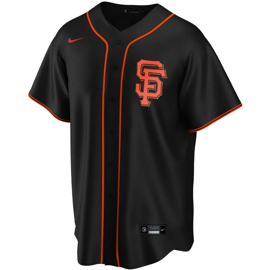 Giants Black Alternate Custom Jersey - Hình 2