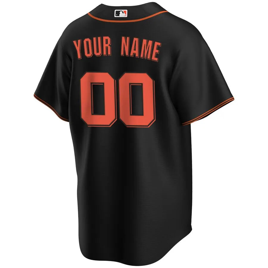 Giants Black Alternate Custom Jersey - Hình 3