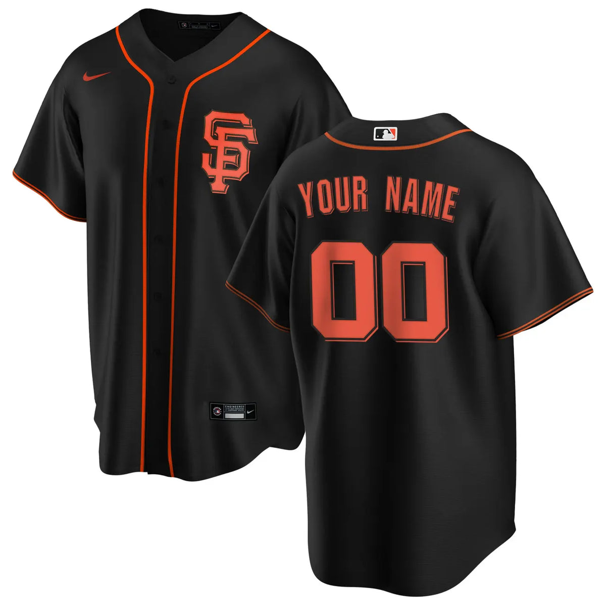 Giants Black Custom Jersey - Hình 2