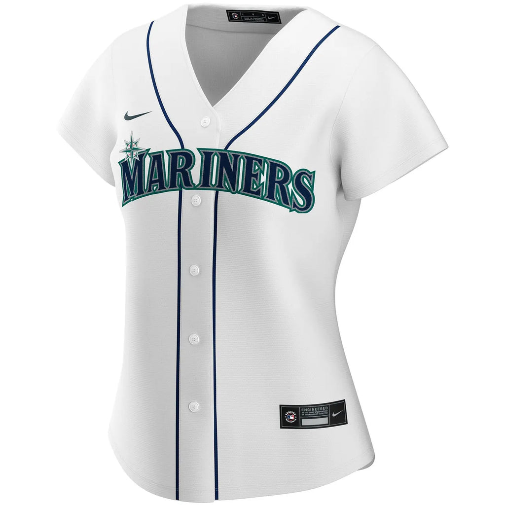 nike Mariners White Personalized Jersey - Hình 3