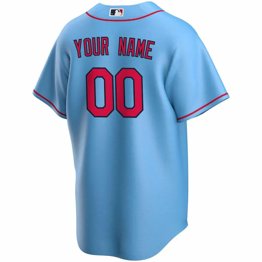 nike st Cardinals Light Blue Custom Jersey - Hình 3
