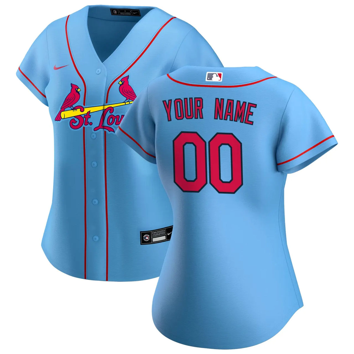 nike Cardinals Light Blue Custom Jersey - Hình 2