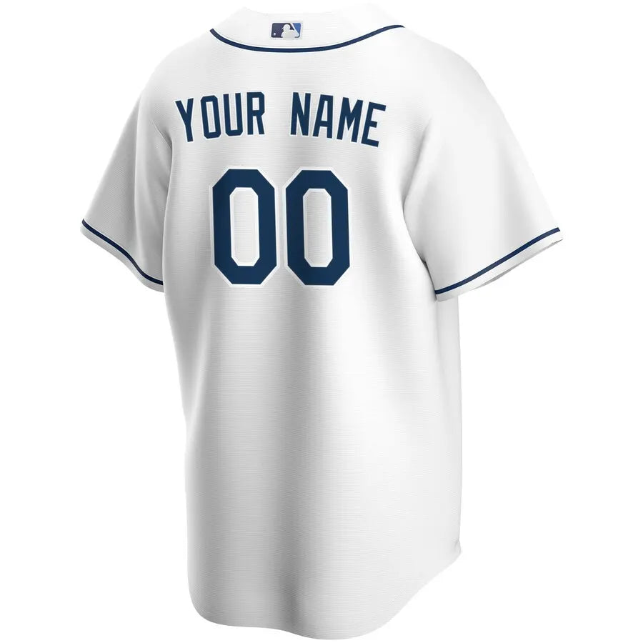 nike personalized Rays White Custom Jersey - Hình 3
