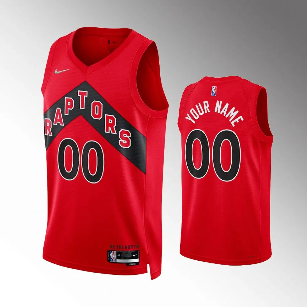 nike name Raptors Red Custom Jersey