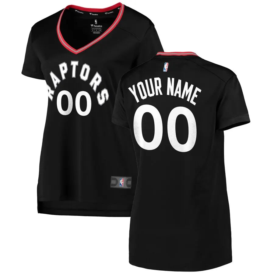 Raptors Black Jersey Women's Custom
