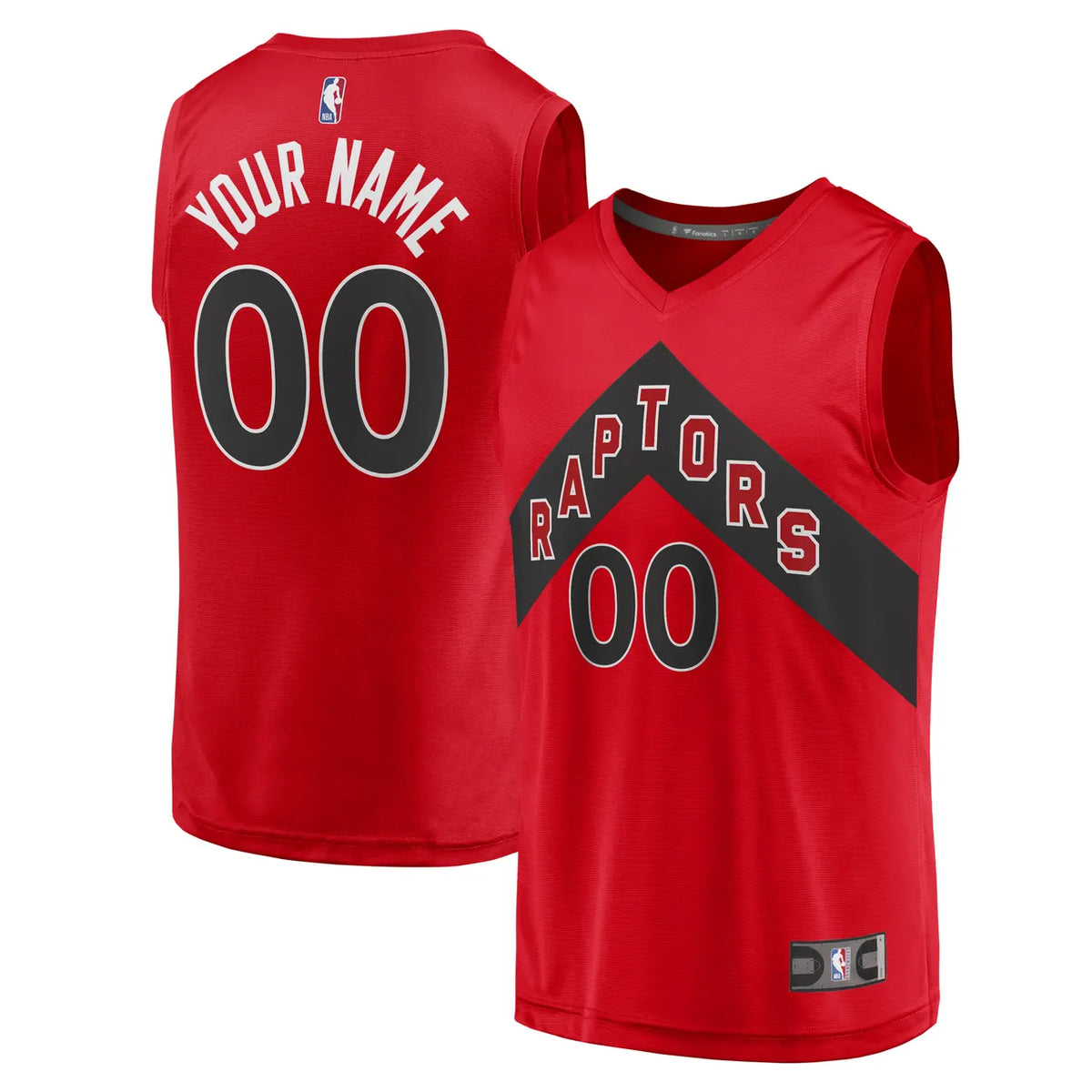 personalized Fanatics Raptors Red Custom Jersey