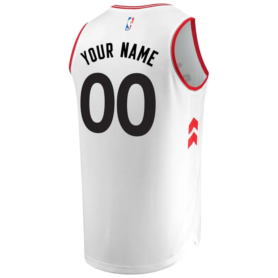 custom Fanatics Raptors White Jersey - Hình 3