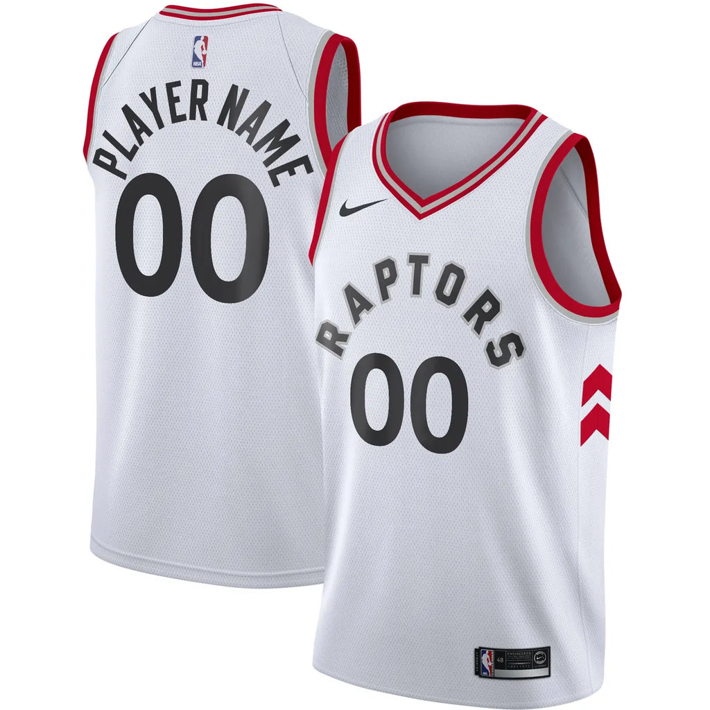 nike Raptors White Custom Jersey - Hình 2