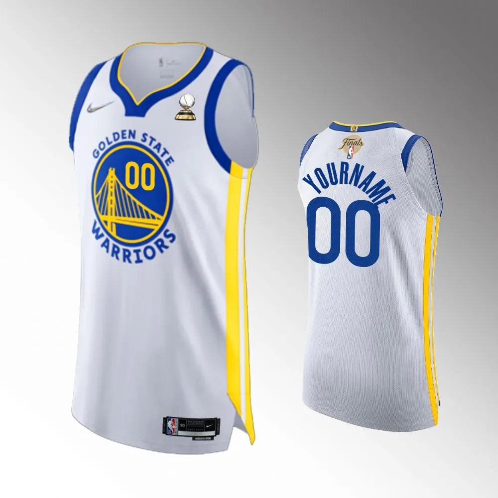 nike Warriors Finals White Jersey