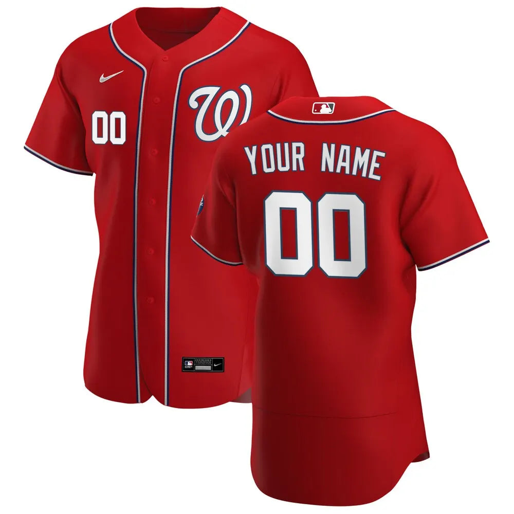 Nationals Red Custom Jersey nike