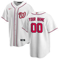nike replica Nationals White Custom Jersey
