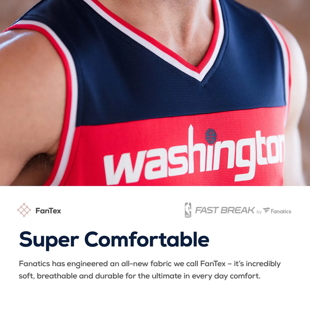 washington Fanatics Wizards Red Custom Jersey - Hình 3